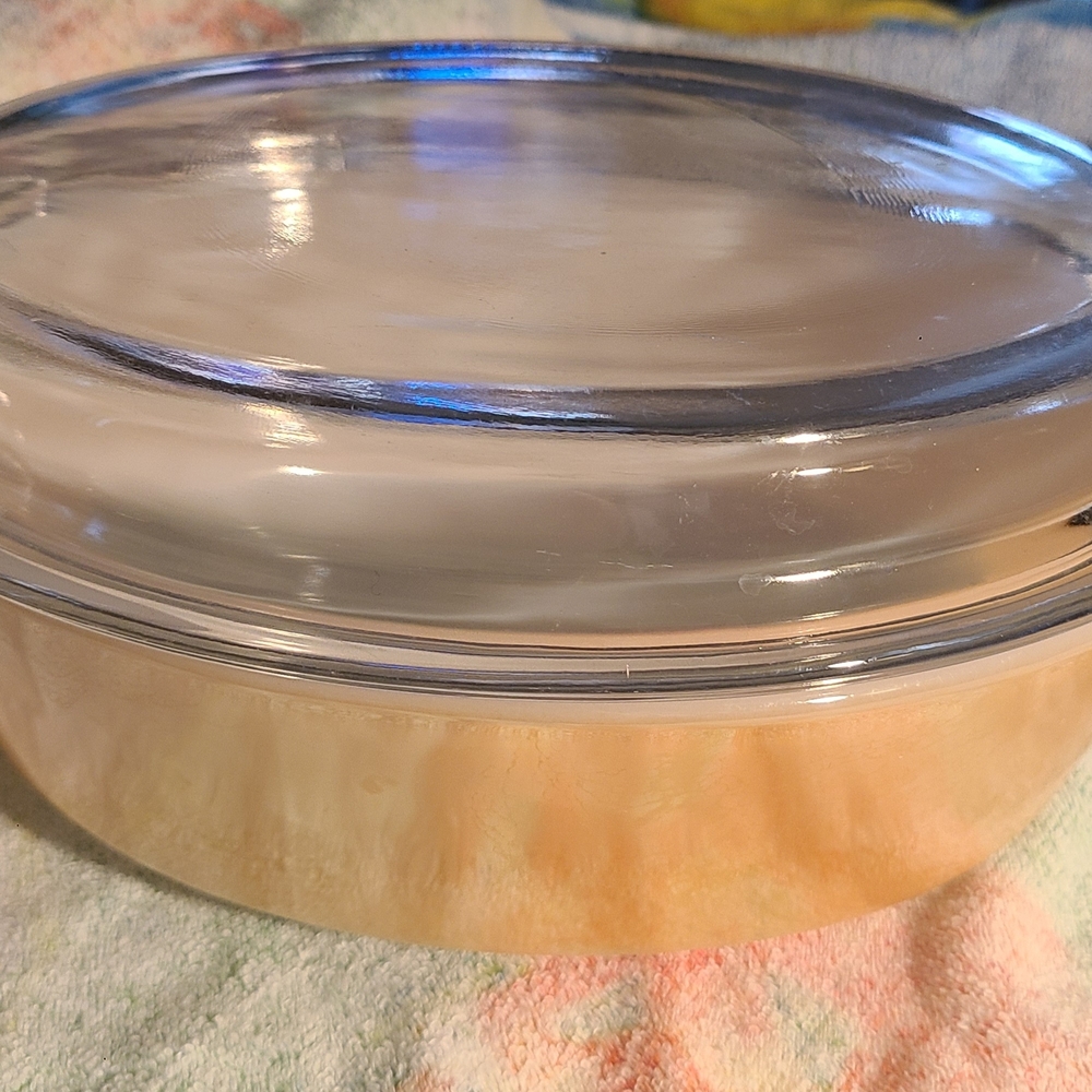 Fire King Clear Glass Ovenproof Dish